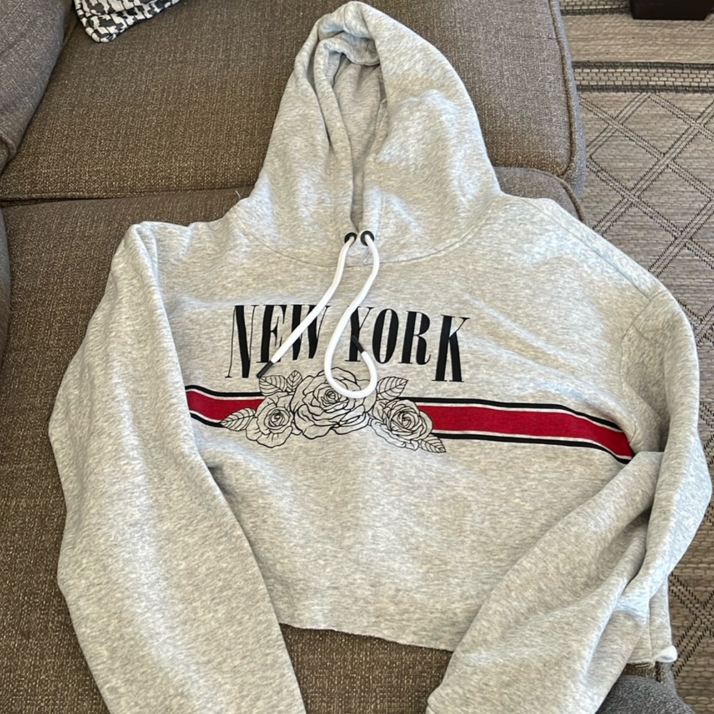Garage crop hoodie
